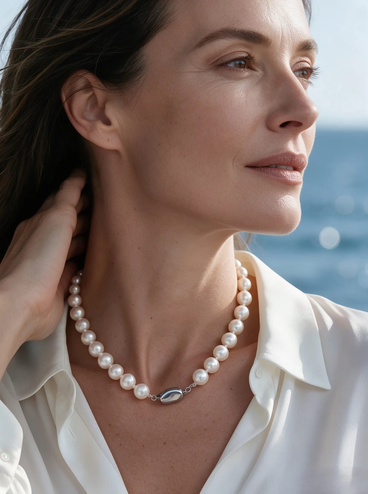 Timeless Freshwater Pearl Single Strand Necklace for Women
