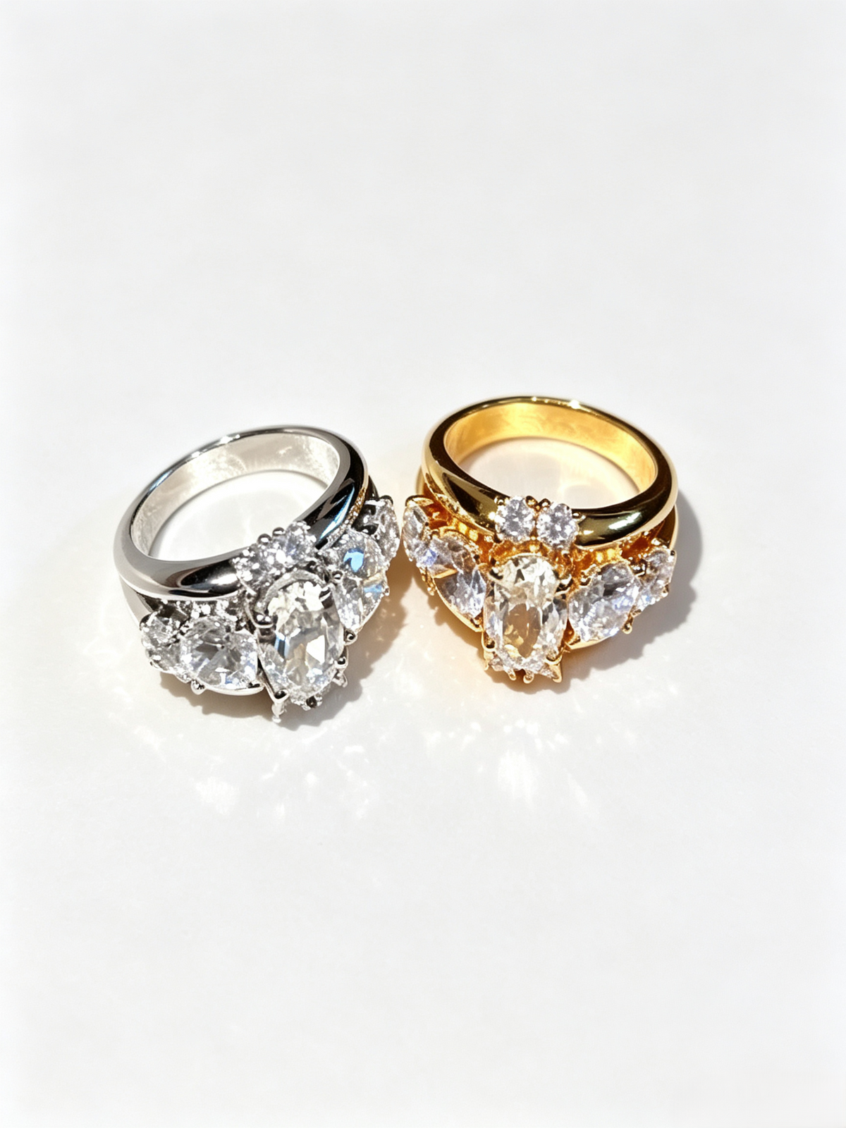 Quiet Luxury Vintage French Oval Stone Stackable Statement Ring
