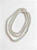 Luxury Shell Pearl Long Wrap Necklace for Women