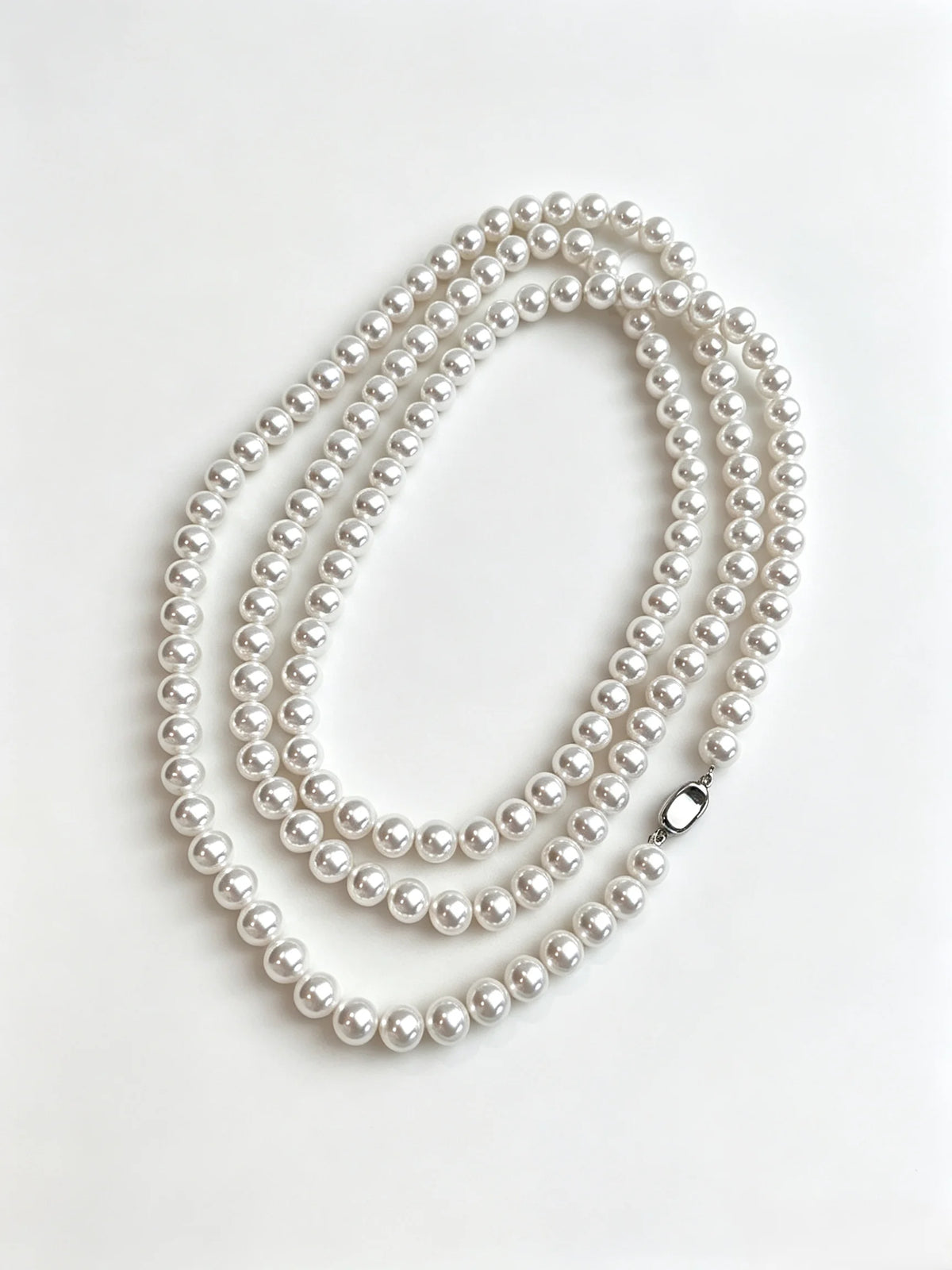 Luxury Shell Pearl Long Wrap Necklace for Women