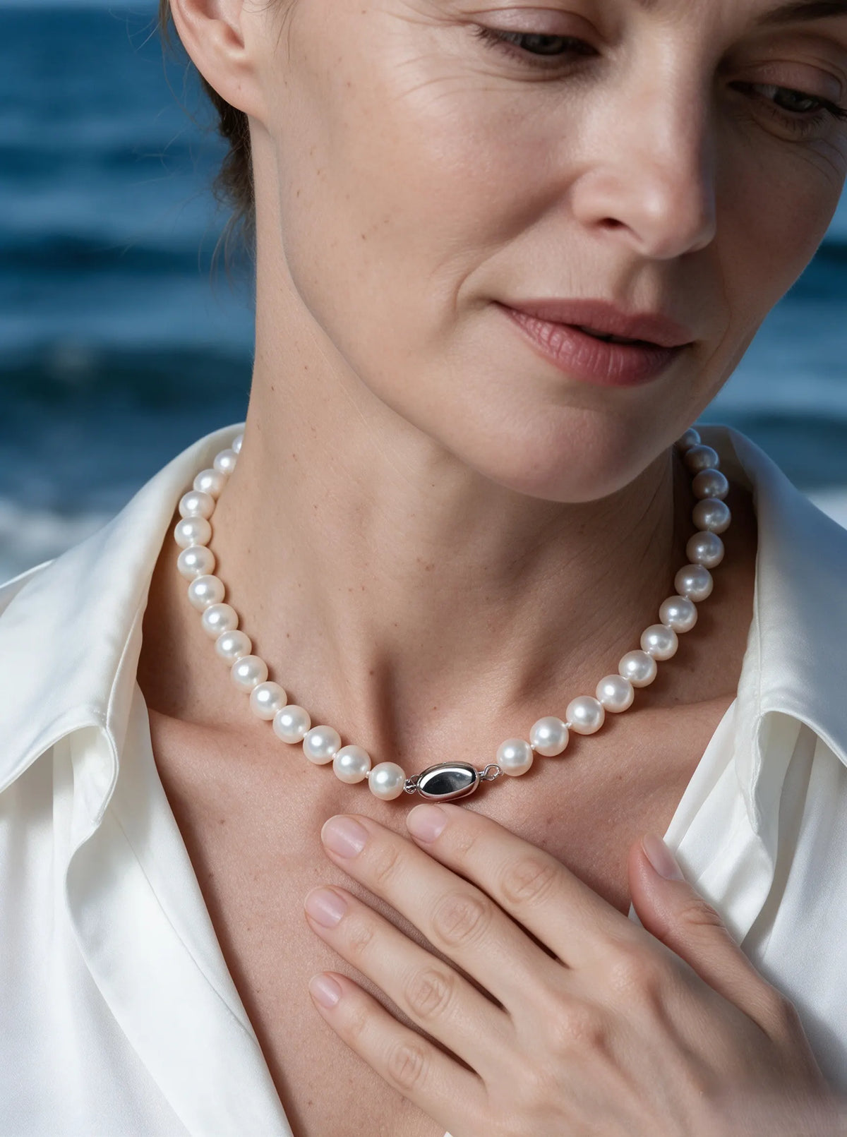 Timeless Freshwater Pearl Single Strand Necklace for Women